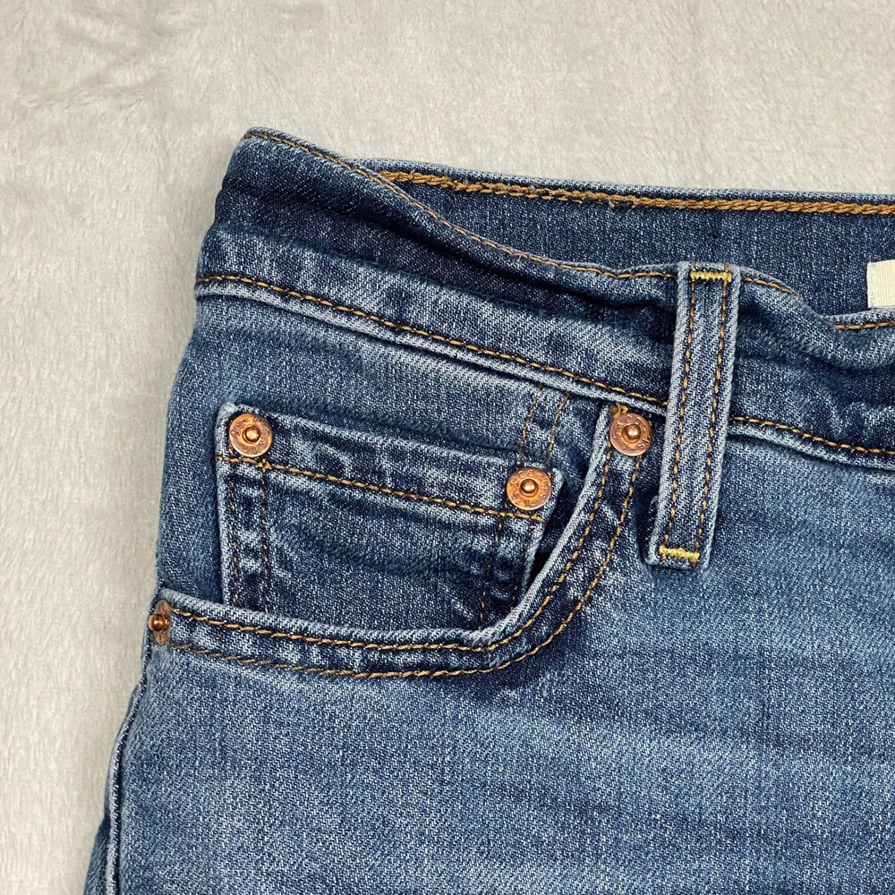 Levis Ribcage Straight Ankle Jeans Womens 26 Blue High Rise Button Fly - Picture 4 of 15